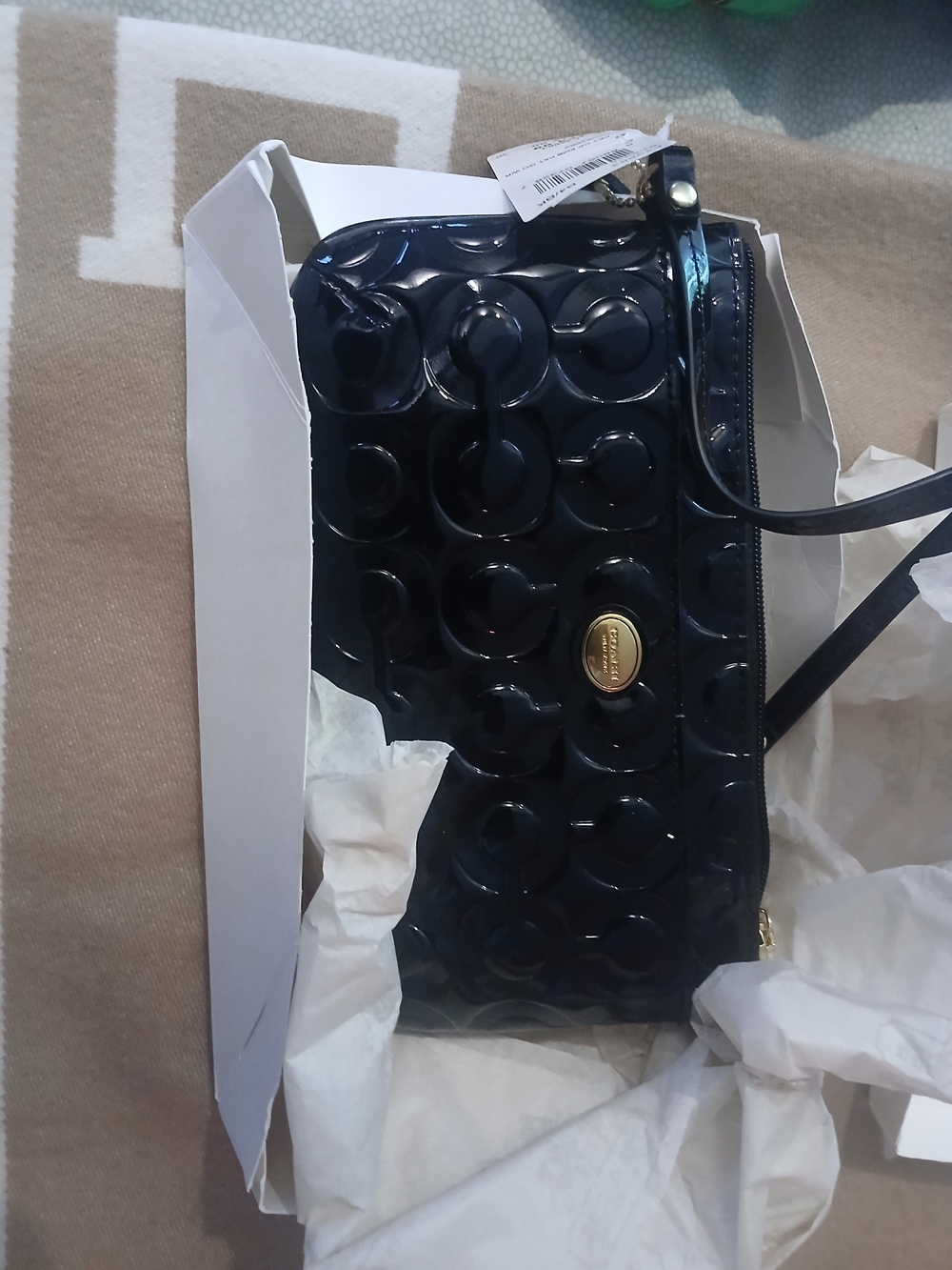 Coach Peyton Op Art Wristler